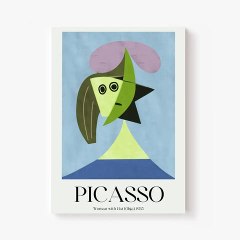 Picasso Woman With Hat Olga 1935