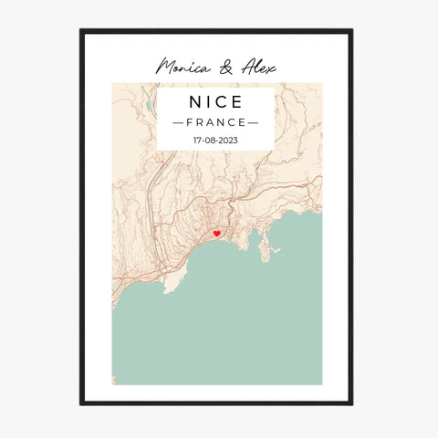 Carte Lieu de Rencontre Personnalisée