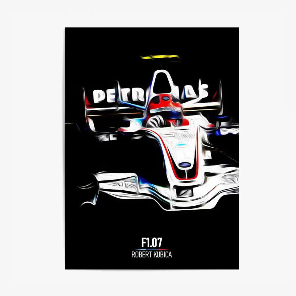 Affiche ou Tableau BMW Sauber F1.07 Robert Kubica Formule 1