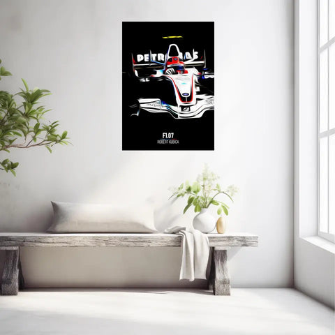 Affiche ou Tableau BMW Sauber F1.07 Robert Kubica Formule 1