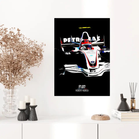 Affiche ou Tableau BMW Sauber F1.07 Robert Kubica Formule 1