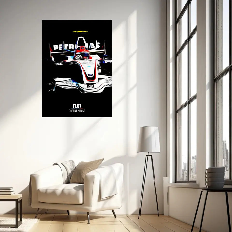 Affiche ou Tableau BMW Sauber F1.07 Robert Kubica Formule 1