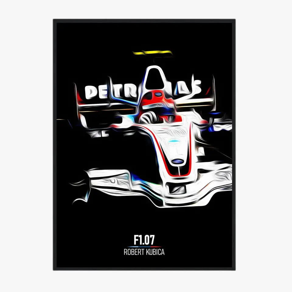 Affiche ou Tableau BMW Sauber F1.07 Robert Kubica Formule 1