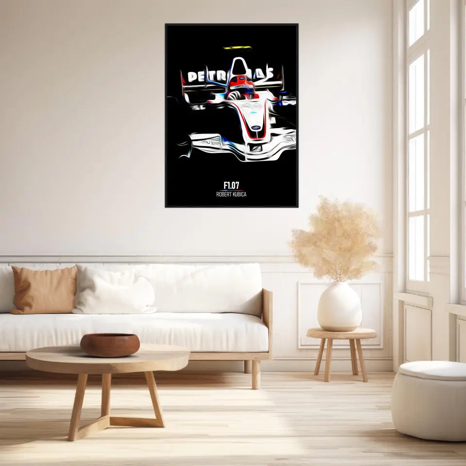 Affiche ou Tableau BMW Sauber F1.07 Robert Kubica Formule 1