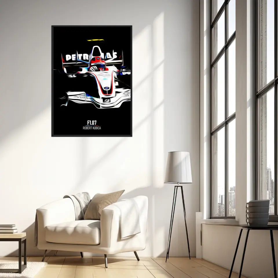 Affiche ou Tableau BMW Sauber F1.07 Robert Kubica Formule 1