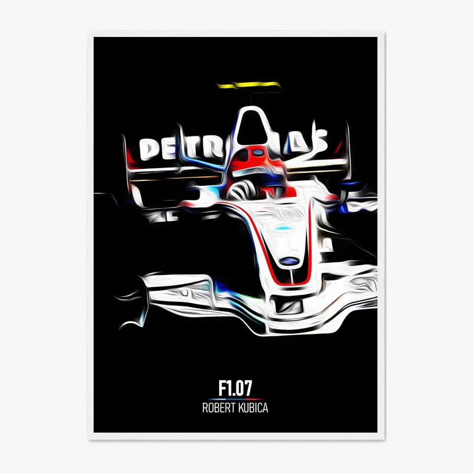Affiche ou Tableau BMW Sauber F1.07 Robert Kubica Formule 1