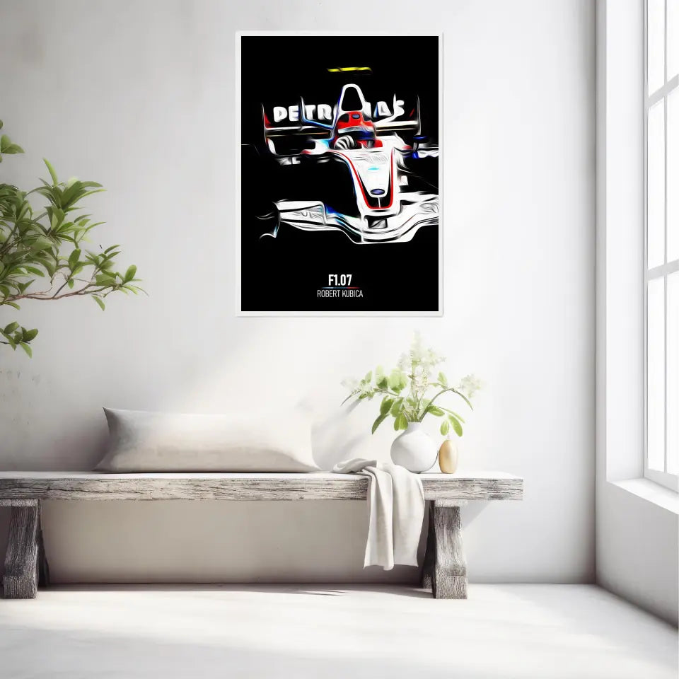 Affiche ou Tableau BMW Sauber F1.07 Robert Kubica Formule 1