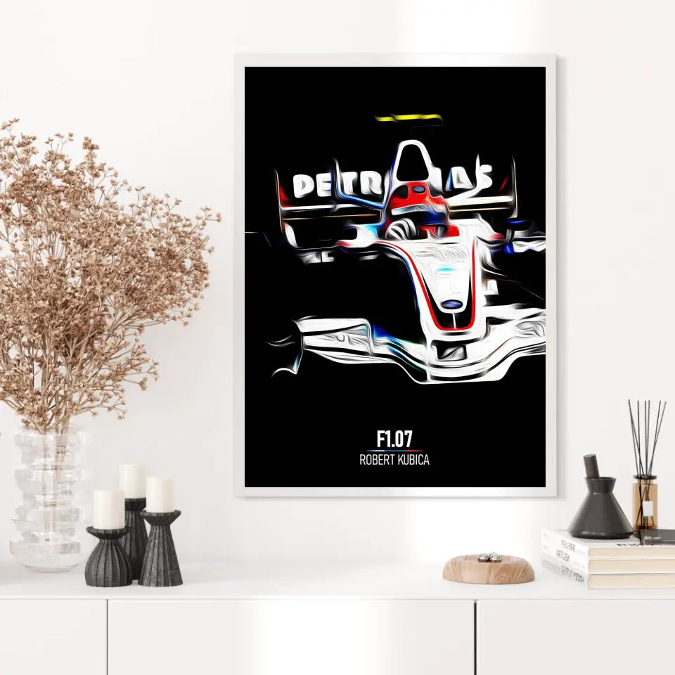 Affiche ou Tableau BMW Sauber F1.07 Robert Kubica Formule 1