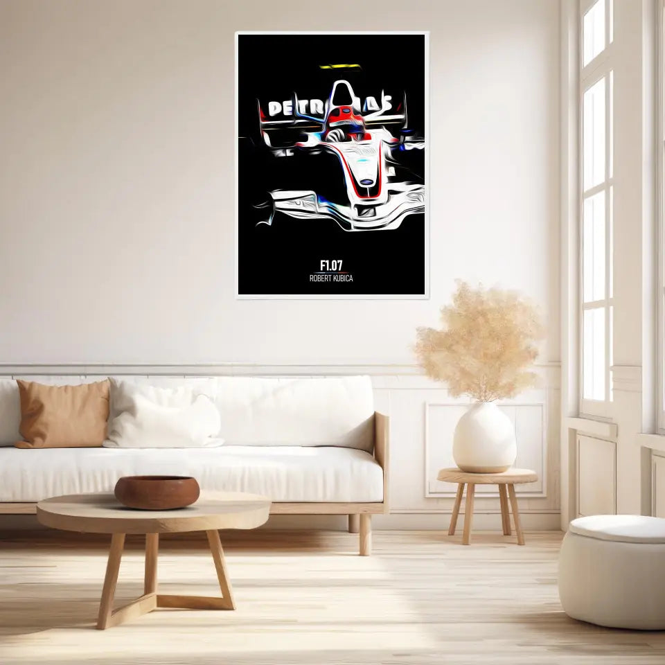 Affiche ou Tableau BMW Sauber F1.07 Robert Kubica Formule 1