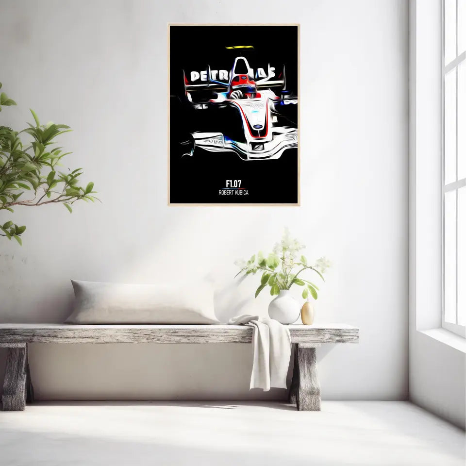Affiche ou Tableau BMW Sauber F1.07 Robert Kubica Formule 1