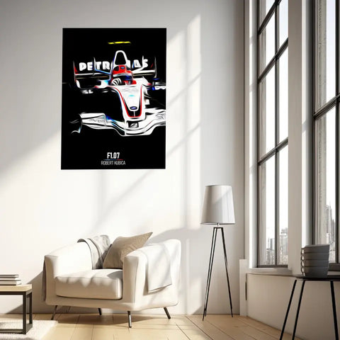 Affiche ou Tableau BMW Sauber F1.07 Robert Kubica Formule 1