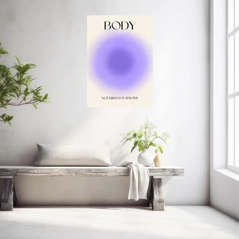 Affiche et Tableau Moderne Positive Nourish Your Body