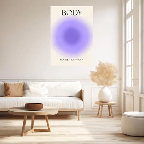 Affiche et Tableau Moderne Positive Nourish Your Body