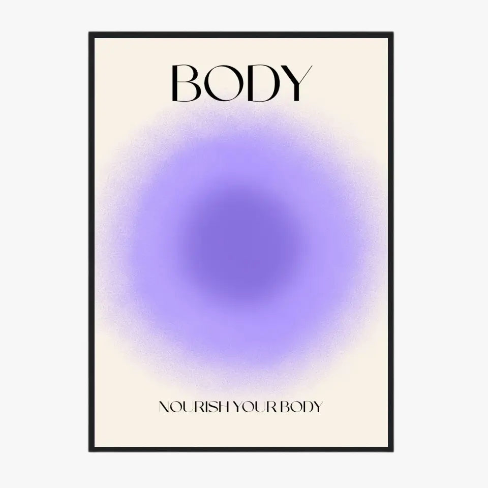 Affiche et Tableau Moderne Positive Nourish Your Body