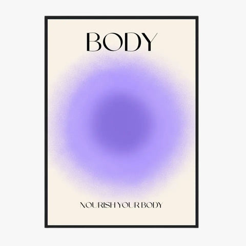 Affiche et Tableau Moderne Positive Nourish Your Body