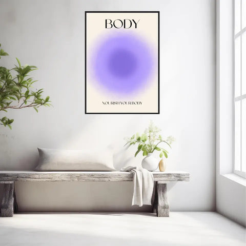 Affiche et Tableau Moderne Positive Nourish Your Body