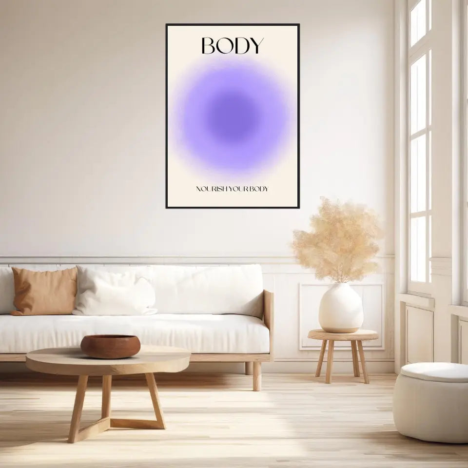 Affiche et Tableau Moderne Positive Nourish Your Body