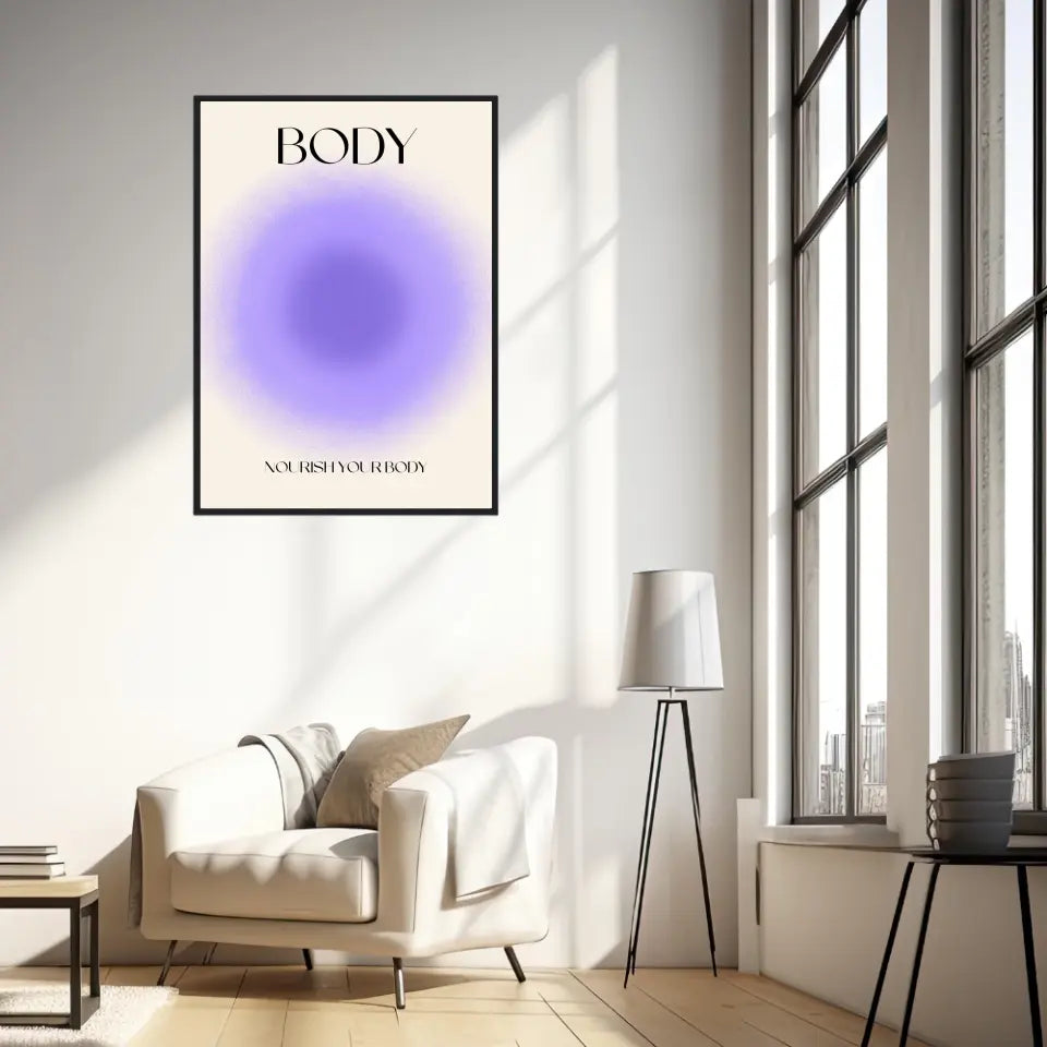 Affiche et Tableau Moderne Positive Nourish Your Body