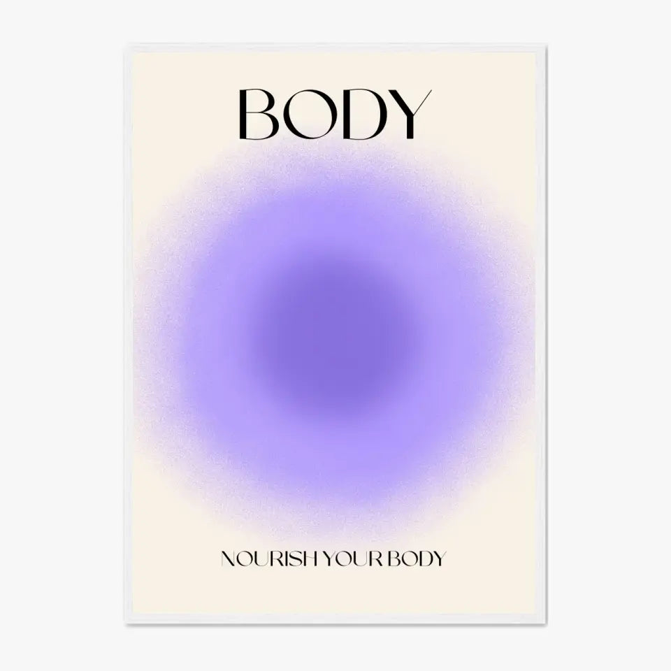 Affiche et Tableau Moderne Positive Nourish Your Body
