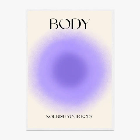 Affiche et Tableau Moderne Positive Nourish Your Body