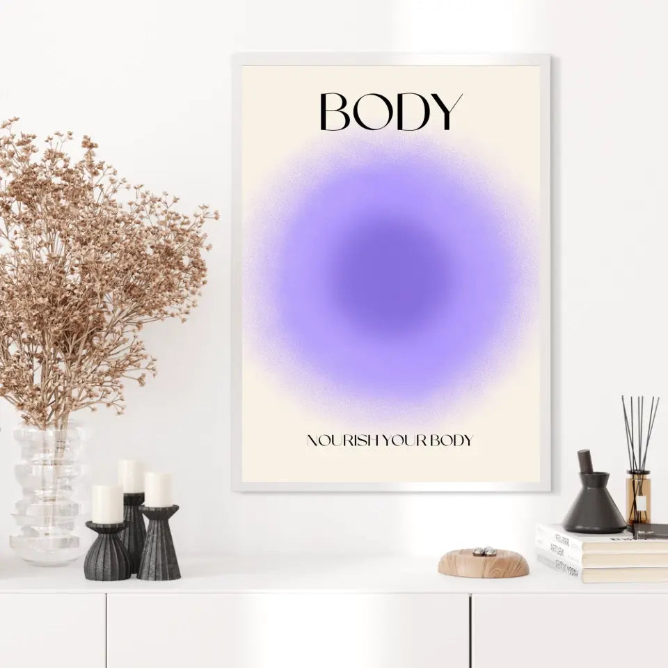 Affiche et Tableau Moderne Positive Nourish Your Body