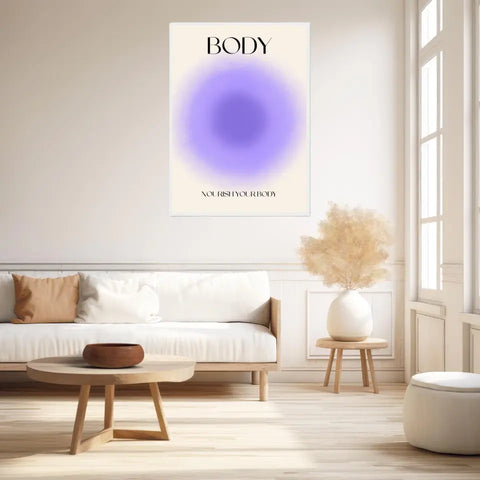 Affiche et Tableau Moderne Positive Nourish Your Body