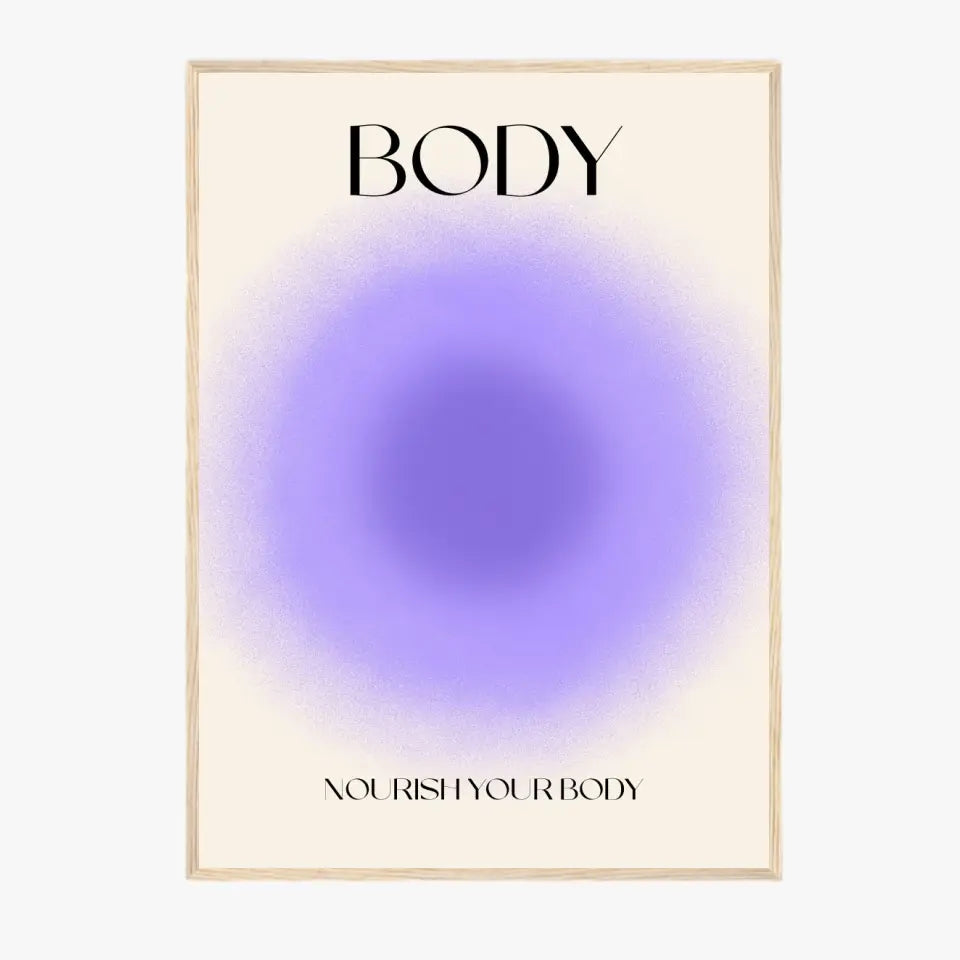 Affiche et Tableau Moderne Positive Nourish Your Body