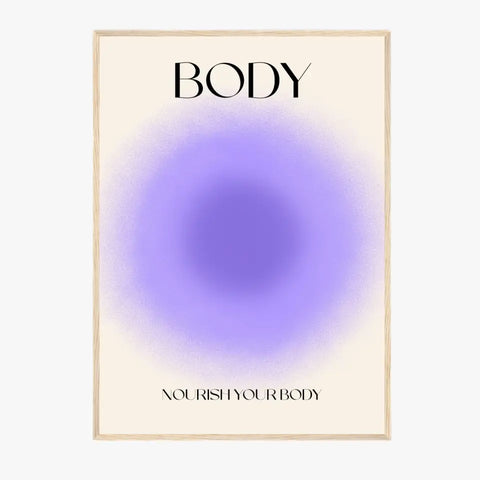 Affiche et Tableau Moderne Positive Nourish Your Body