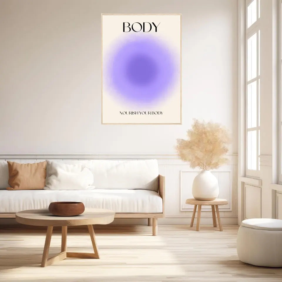Affiche et Tableau Moderne Positive Nourish Your Body