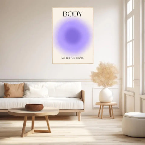 Affiche et Tableau Moderne Positive Nourish Your Body