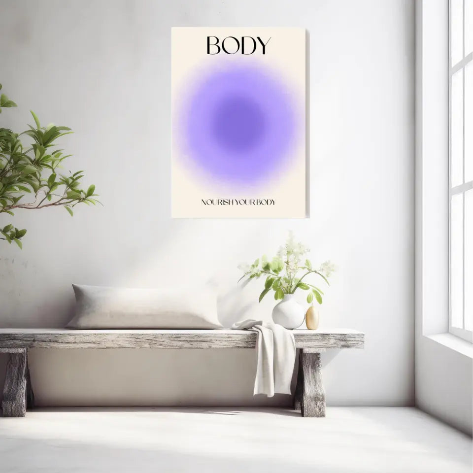 Affiche et Tableau Moderne Positive Nourish Your Body