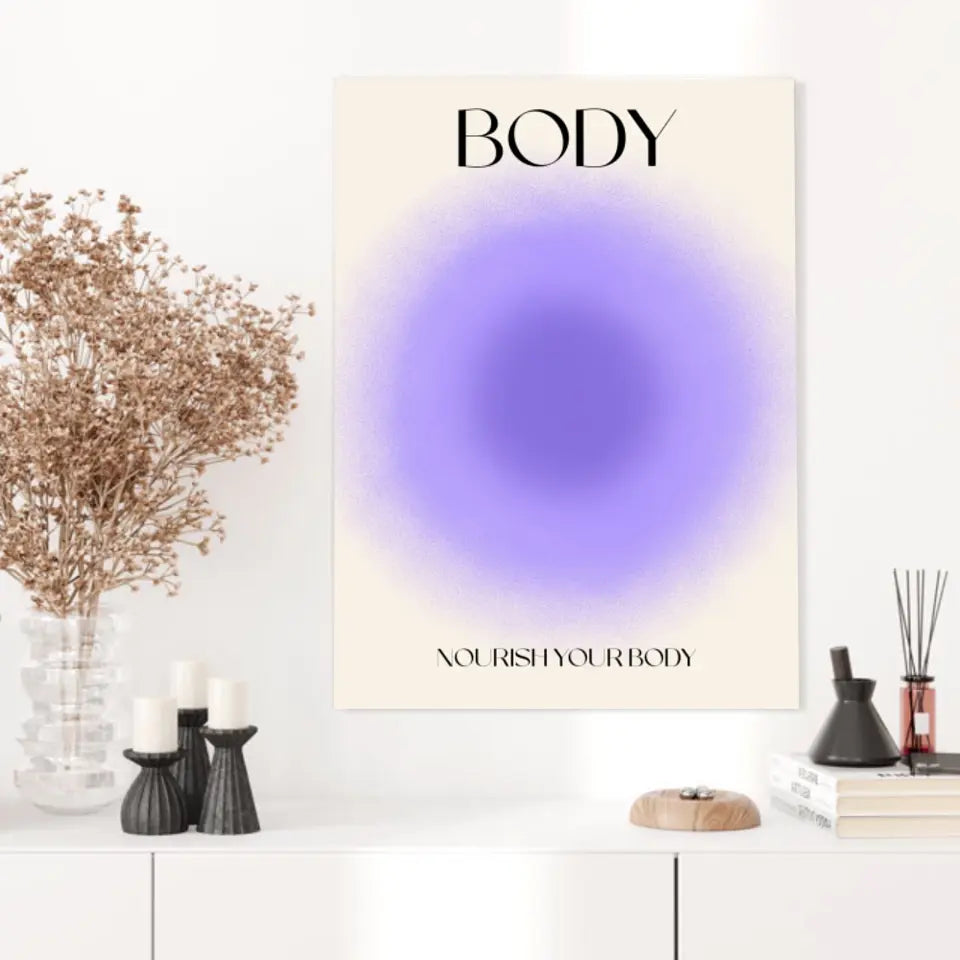Affiche et Tableau Moderne Positive Nourish Your Body
