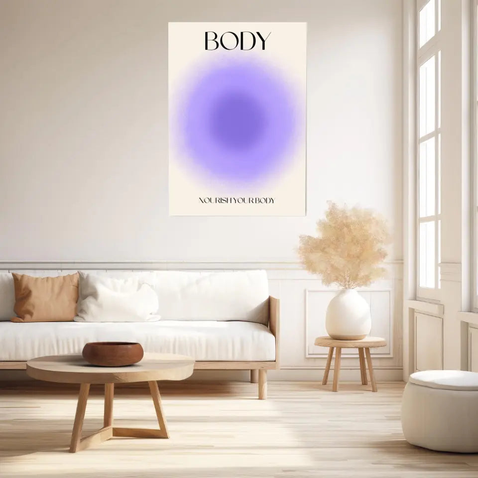 Affiche et Tableau Moderne Positive Nourish Your Body