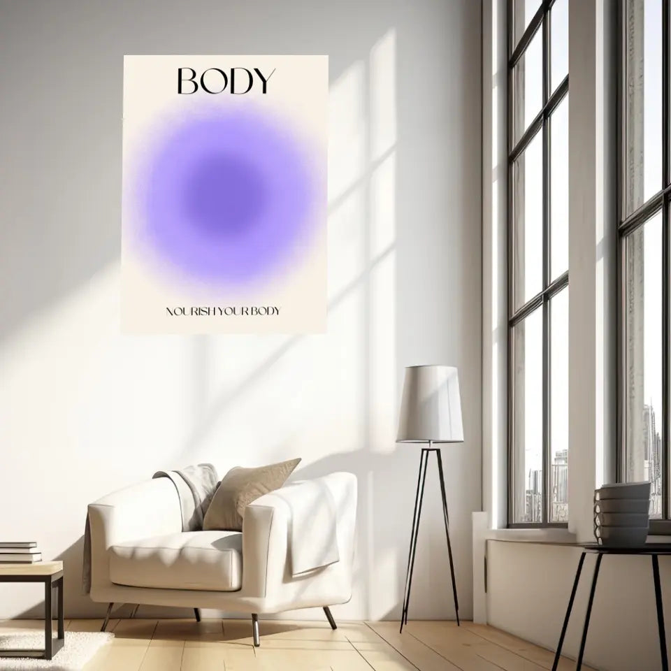 Affiche et Tableau Moderne Positive Nourish Your Body