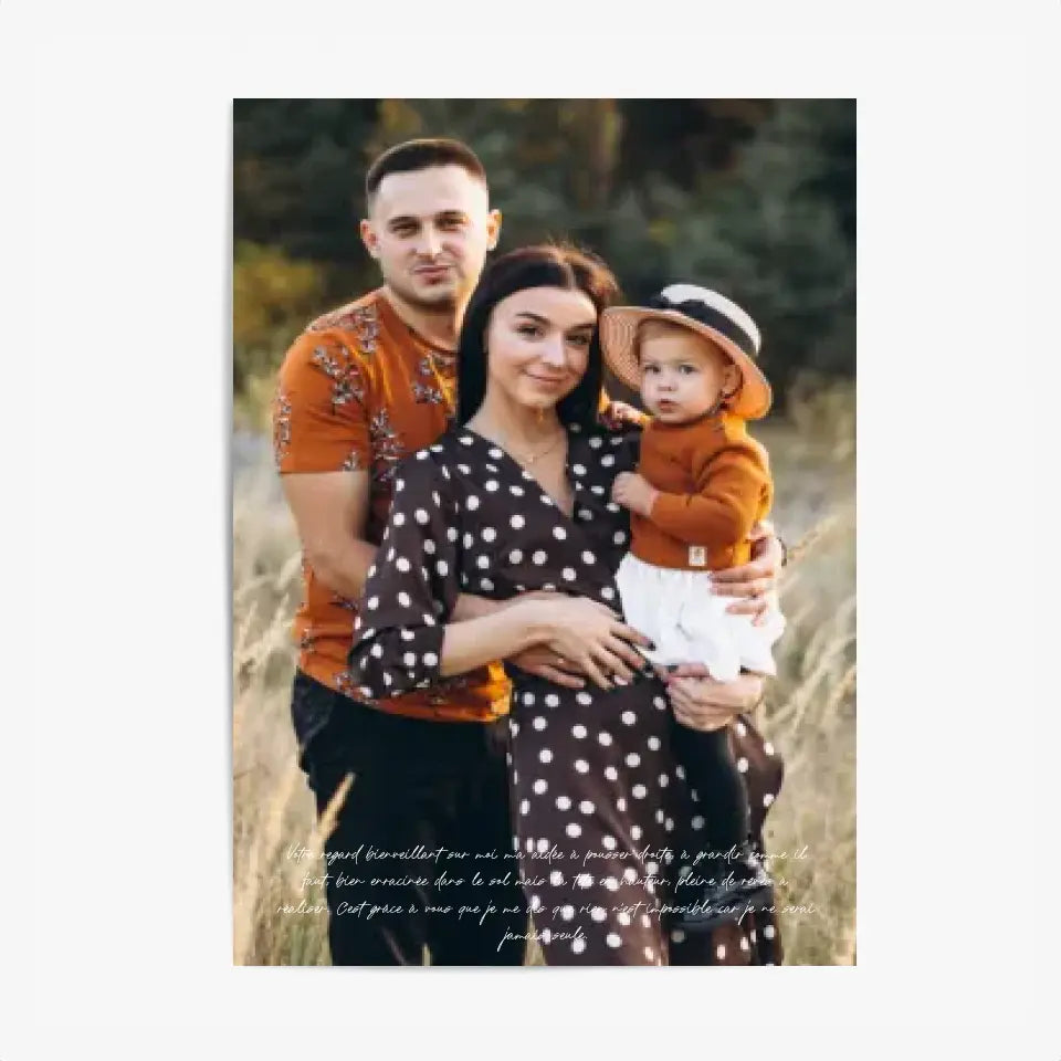 Tableau Personnalisé Photo Parents