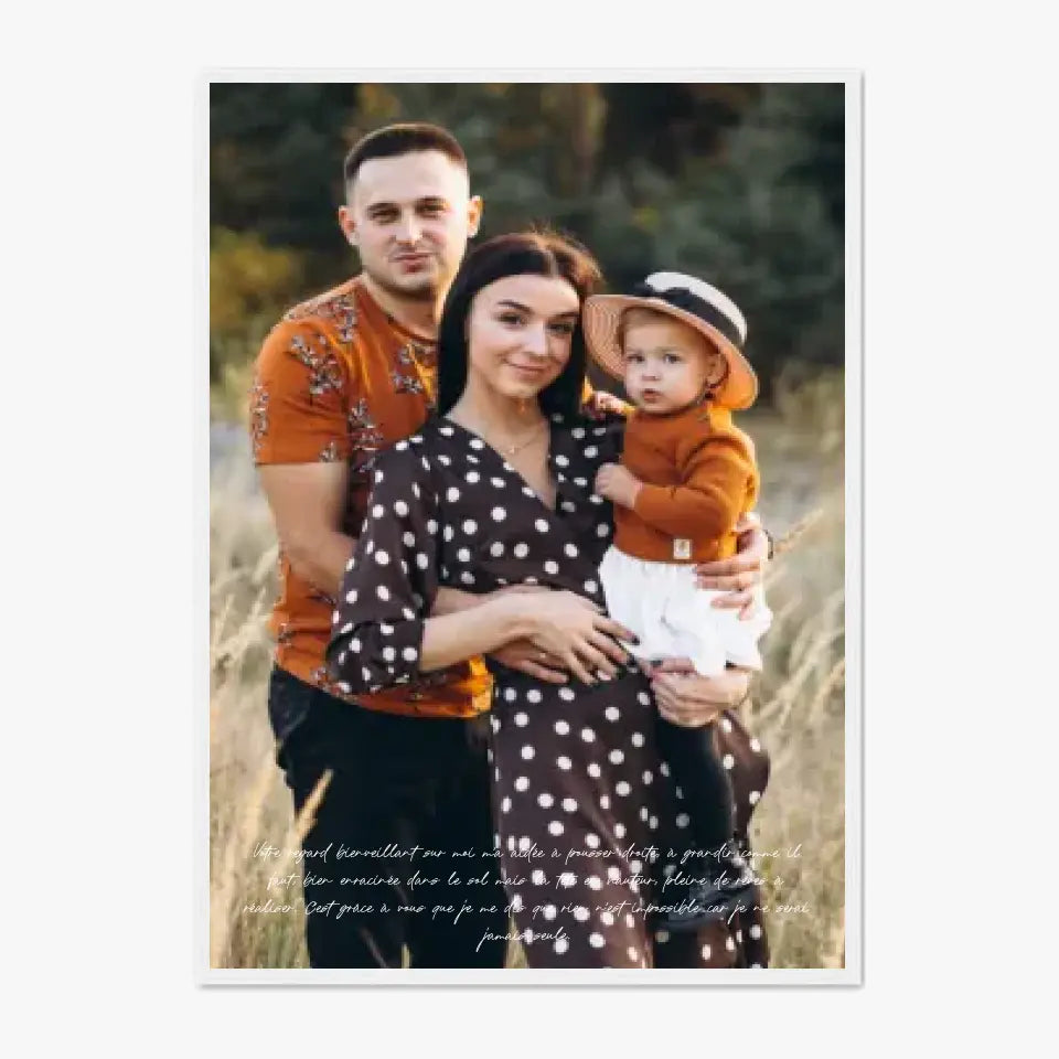 Tableau Personnalisé Photo Parents