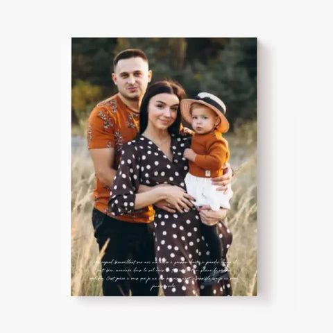 Tableau Personnalisé Photo Parents