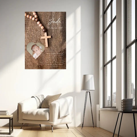Affiche Baptême Personnalisée