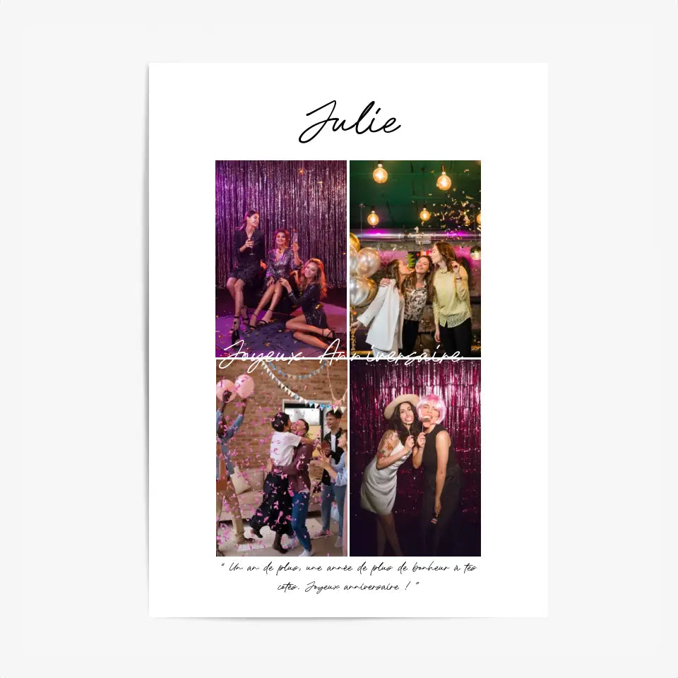 Cadre Photo Anniversaire
