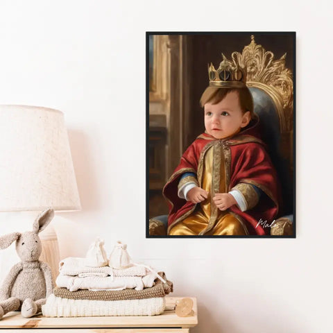 Tableau Personnalisé Photo Portrait Enfant Royal Cape Rouge