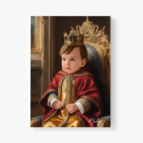 Tableau Personnalisé Photo Portrait Enfant Royal Cape Rouge