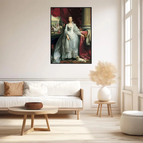 Tableau Personnalisé Portrait de Femme Charlotte de Mecklembourg-Strelitz Reine du Royaume-Uni