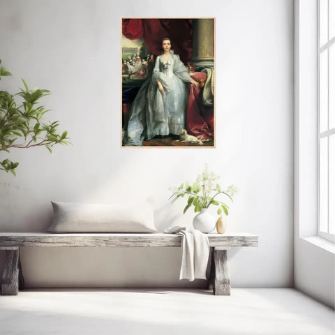 Tableau Personnalisé Portrait de Femme Charlotte de Mecklembourg-Strelitz Reine du Royaume-Uni