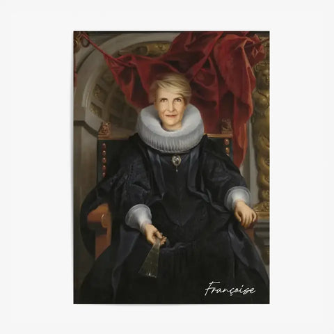 Tableau Personnalisé Portrait de Femme Catharina Behaghel par Jacob Jordaens