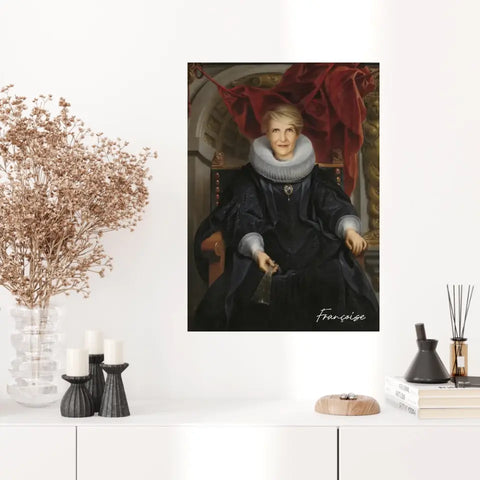 Tableau Personnalisé Portrait de Femme Catharina Behaghel par Jacob Jordaens