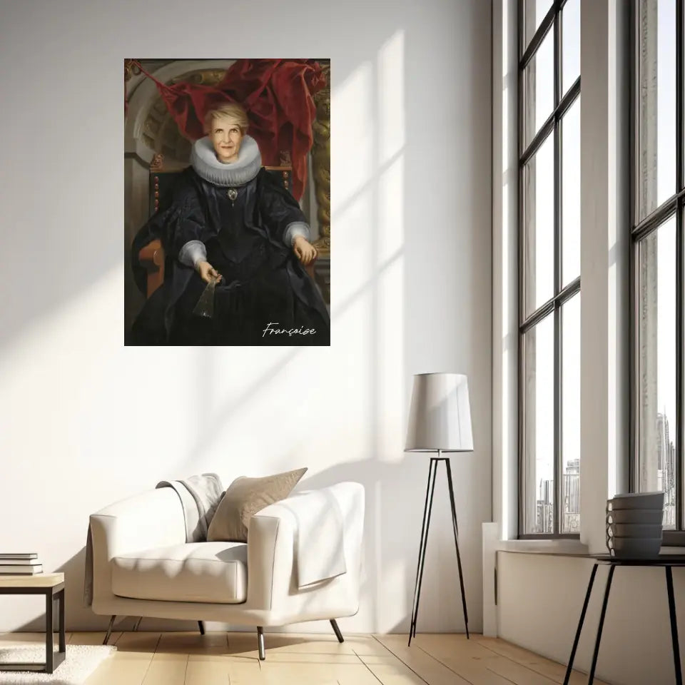 Tableau Personnalisé Portrait de Femme Catharina Behaghel par Jacob Jordaens