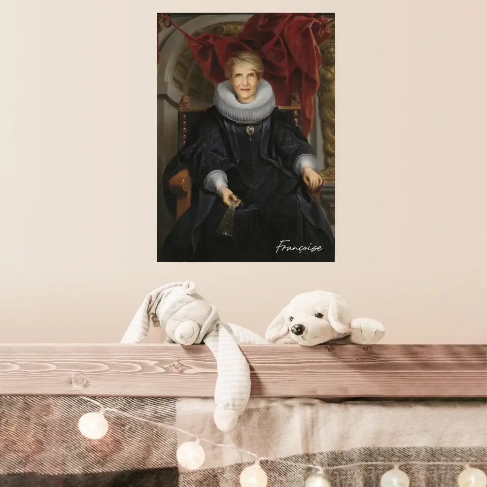 Tableau Personnalisé Portrait de Femme Catharina Behaghel par Jacob Jordaens