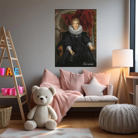 Tableau Personnalisé Portrait de Femme Catharina Behaghel par Jacob Jordaens