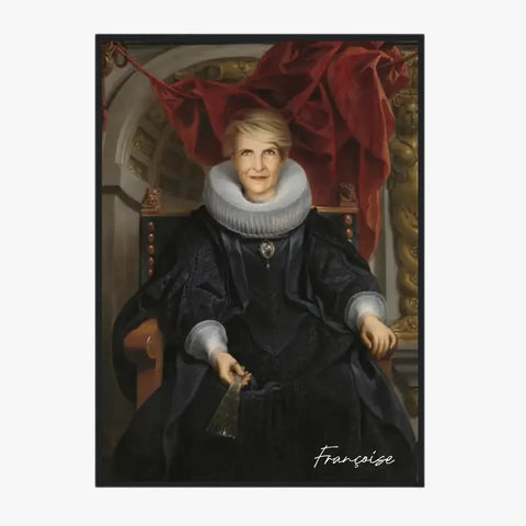 Tableau Personnalisé Portrait de Femme Catharina Behaghel par Jacob Jordaens