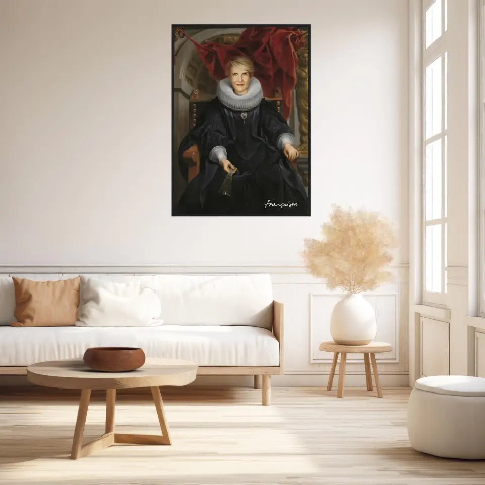 Tableau Personnalisé Portrait de Femme Catharina Behaghel par Jacob Jordaens